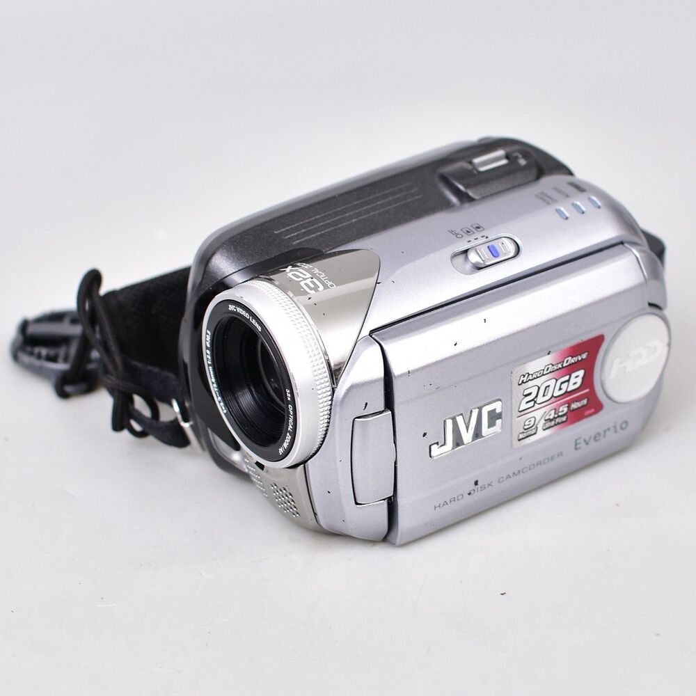 JVC Everio GZ-MG21U Silver 20 Gb Hard Disk Drive Digital Video Camera Not Tested